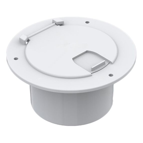 Base Plástica de Embutir p/ Chuveiro e Cabos Elétricos Seaflo - Branco