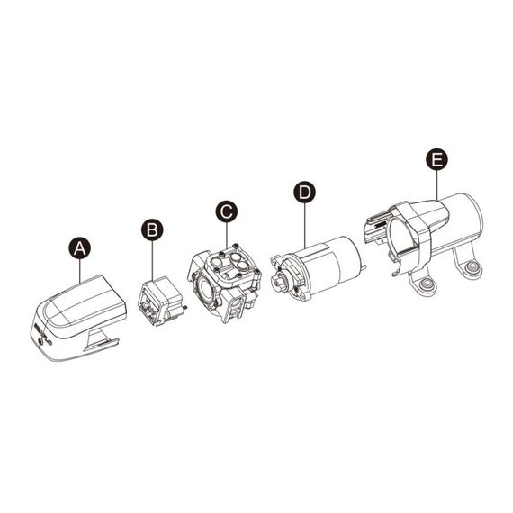 Bomba Água Doce Pressurizadora Seaflo 1.2 Gpm - 40 psi - 12v - 23A Series