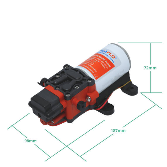 Bomba Água Doce Pressurizadora Seaflo 1.4 Gpm -12v - 100 psi