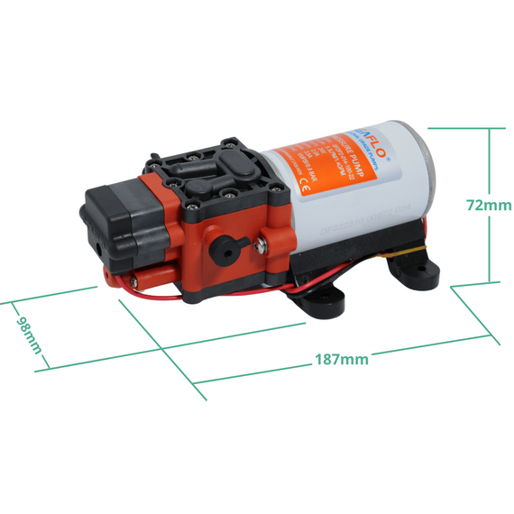 Bomba Água Doce Pressurizadora Seaflo 1.4 Gpm -24v - 100 psi