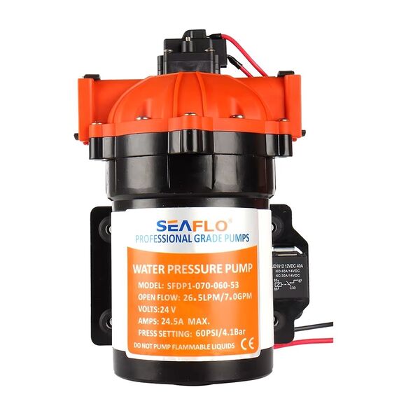 Bomba Água Doce Pressurizadora Seaflo 7.0 Gpm -24v
