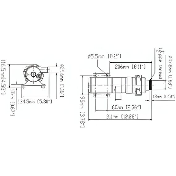 Bomba Maceradora de Resíduos Seaflo 24V