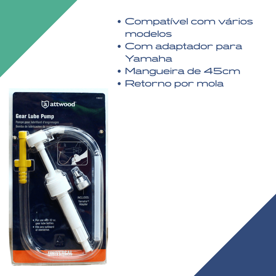 Bomba Manual p/ Transferência de Óleo de Rabeta - Attwood