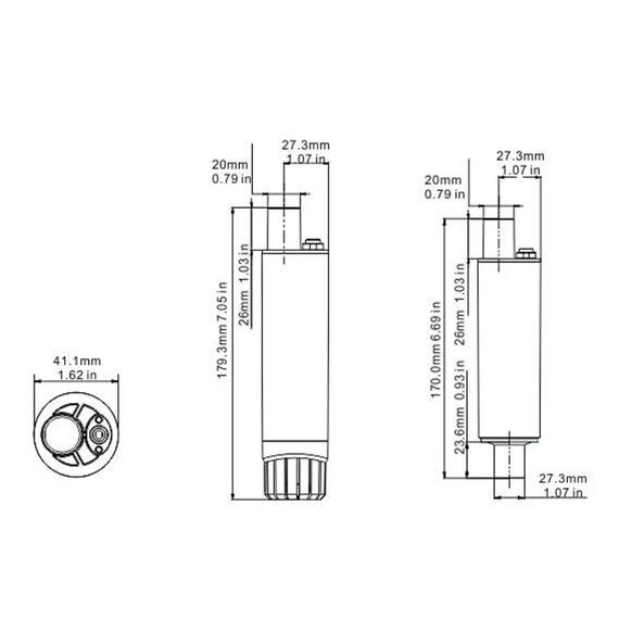 Bomba Pressurizadora Submersível p/ Água Salgada e Óleo 500gph - 12v - 5m