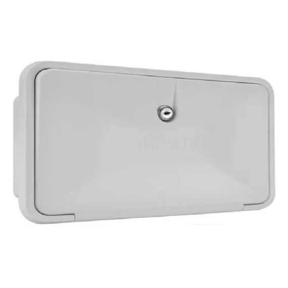 Chuveiro De Popa Com Misturador P/ Embarcações Com Caixa Retangular e Chave