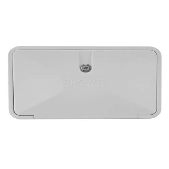 Chuveiro De Popa Com Misturador P/ Embarcações Com Caixa Retangular e Chave