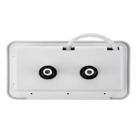 Chuveiro De Popa Com Misturador P/ Embarcações Com Caixa Retangular e Chave