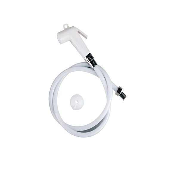 Chuveiro De Popa p/ Bomba Pressurizada c/ Conexões Metálicas - Kit: Base ABS c/ Tampa, Gatilho e Mangueira 2,5m