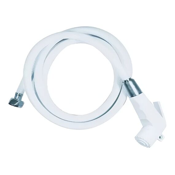 Chuveiro De Popa p/ Bomba Pressurizada c/ Conexões Metálicas - Kit: Base ABS c/ Tampa, Gatilho e Mangueira 2,5m