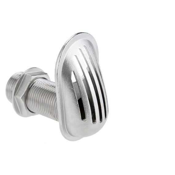 Entrada de Água c/ Ralo p/ Embarcações em Inox Fundido - 20mm - 57x105mm