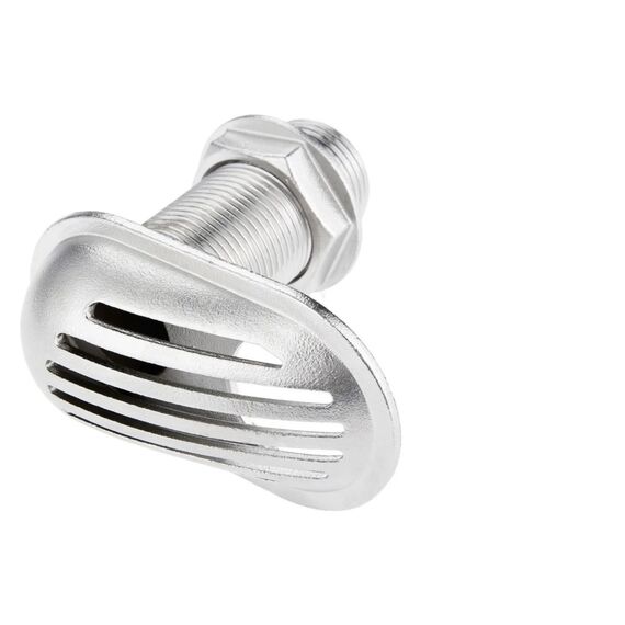 Entrada de Água c/ Ralo p/ Embarcações em Inox Fundido - 50mm - 85x150mm