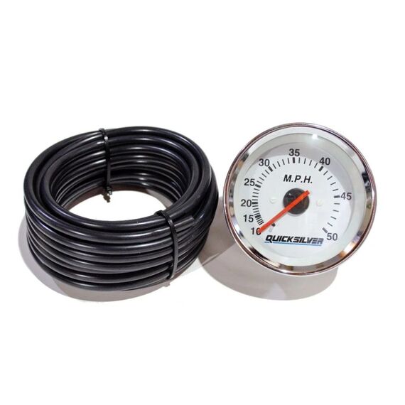 Velocímetro 50 M.P.H Para Embarcações C/ Mangueira QuickSilver