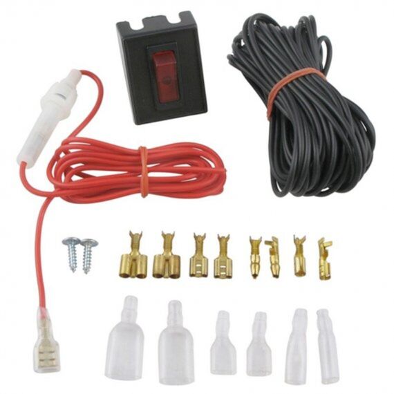 Farol Blindado p/ Targa c/ Corpo em Plástico Branco 12V - PAR - 2 x 55W