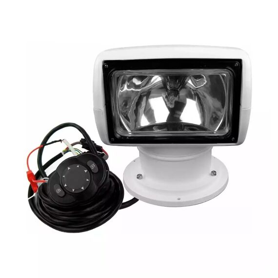 Farol de Busca Direcional p/ Embarcações Com Controle Remoto HID - 24V - Lâmpada 100W