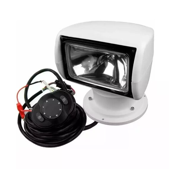 Farol de Busca Direcional p/ Embarcações Com Controle Remoto HID - 24V - Lâmpada 100W