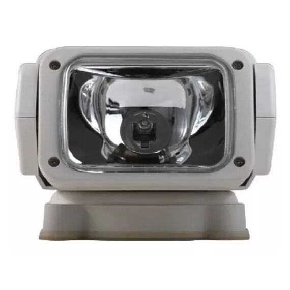 Farol de Busca Direcional p/ Embarcações Com Controle Remoto Portátil Sem Fio 12V - 55W - Branco