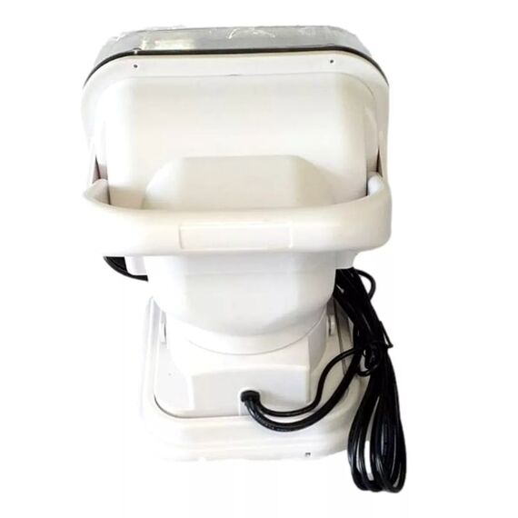 Farol de Busca Direcional p/ Embarcações Com Controle Remoto Sem Fio - 12V - LED 50W - Branco