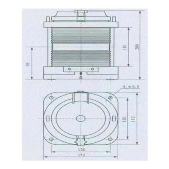 Kit 7 Luzes de Navegação Alcançado Fundeio Mastro Bombordo Boreste Corpo em ABS Preto - HORIZONTAL