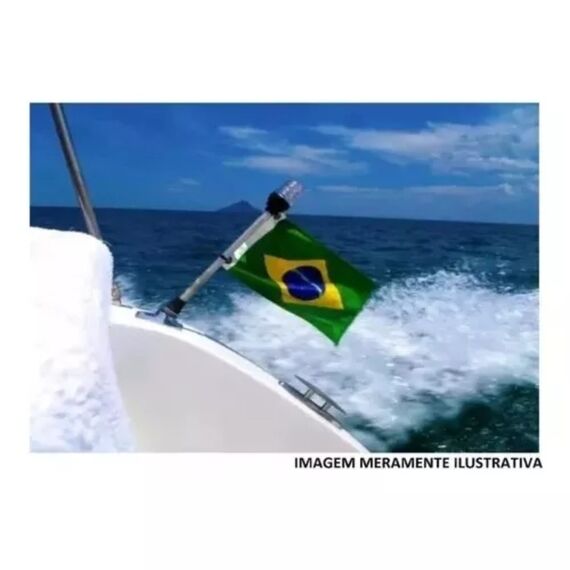 Luz de Alcançado 68 LEDs c/ Mastro - A: 40 cm - Cromado