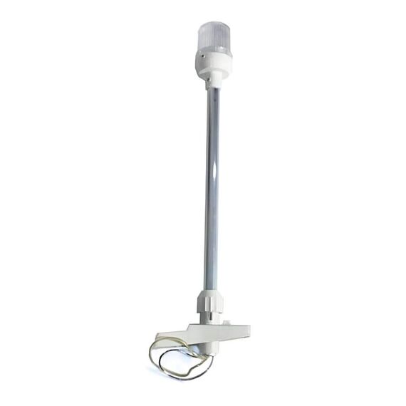 Luz de Alcançado em LED c/ Mastro - A: 40 cm - Cromado - Branco