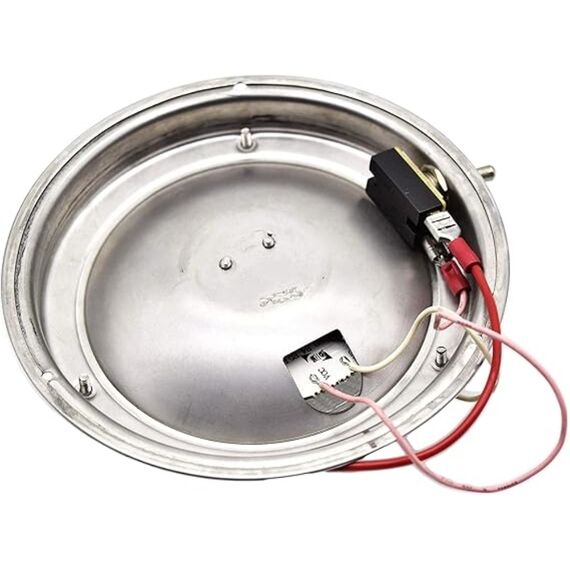 Luz De Cabine / Luminária Redonda 14 cm c/ Interruptor em INOX - 12v