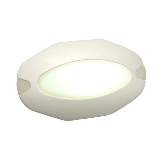 Luz de Cortesia 28 Mini LEDs Brancos c/ Acabamento em ABS Branco