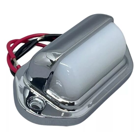 Luz de Cortesia 2 LEDs Sobrepor em ABS Cromado - Luz Branca