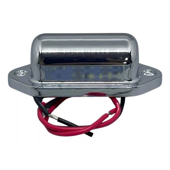 Luz de Cortesia 2 LEDs Sobrepor em ABS Cromado - Luz Branca