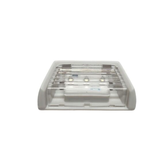 Luz de Cortesia 3 LEDs Sobrepor em ABS Branco, Lente Trasparente - Luz Azul