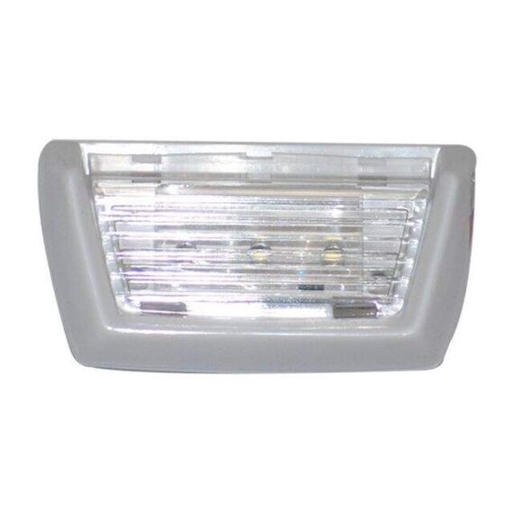 Luz de Cortesia 3 LEDs Sobrepor em ABS Branco, Lente Trasparente - Luz Branca