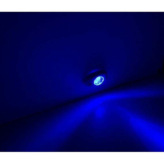 Luz de Cortesia em ABS - 4 LEDS - Azul - 12 V - Oval