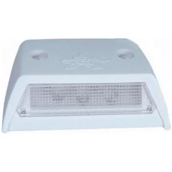 Luz de Cortesia em LED c/ Acabamento em ABS Branco - Sobrepor