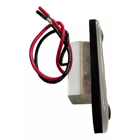 Luz de Cortesia Oblonga em LED c/ Acabamento em ABS Transparente