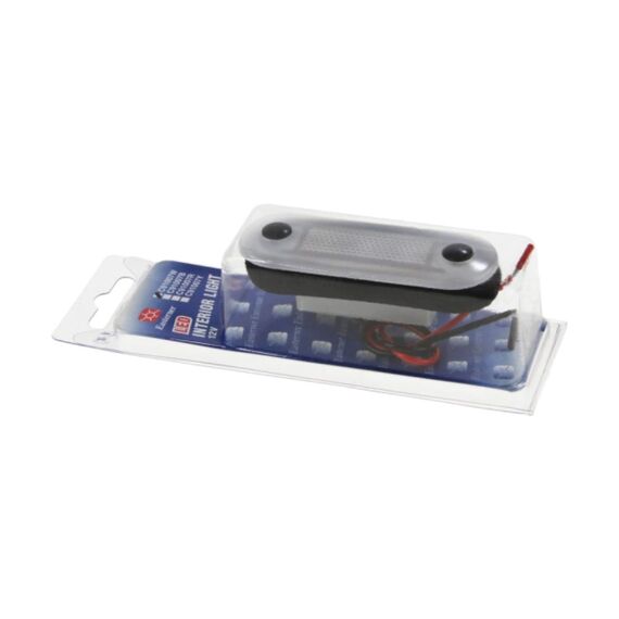 Luz de Cortesia Oblonga em LED c/ Acabamento em ABS Transparente