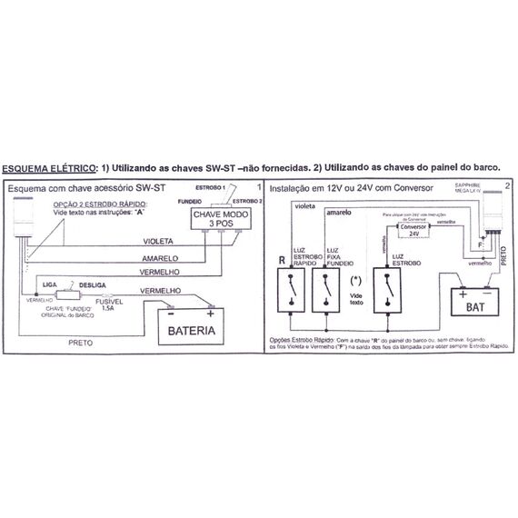 Luz de Cruzeta 500 Plus LED - 450lm - 10/30v - Optolamp - Branca