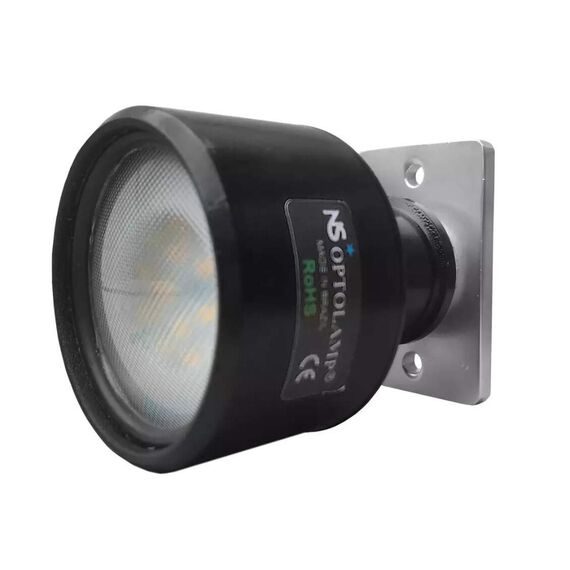 Luz de Cruzeta 500 Plus LED - 450lm - 10/30v - Optolamp - Preta