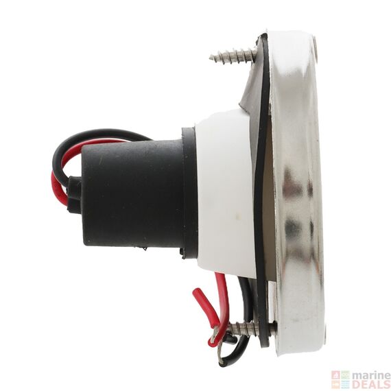 Luz de Espelho de Popa c/ Acabamento em Inox, Base Plástica - Redonda