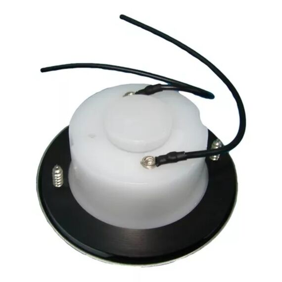 Luz de Espelho de Popa c/ Acabamento em Inox - Redonda