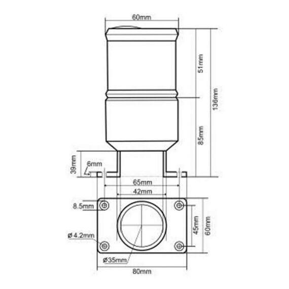 Luz de Navegação 4 em 1 Atracação / Strobo de TOP / Emergência - 2 Milhas Náuticas - Mega LX Optolamp