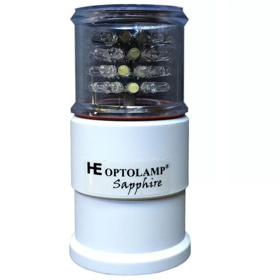 Luz de Navegação 4 em 1 Atracação / Strobo de TOP / Emergência - 3.2 Milhas Náuticas - Optolamp Sapphire