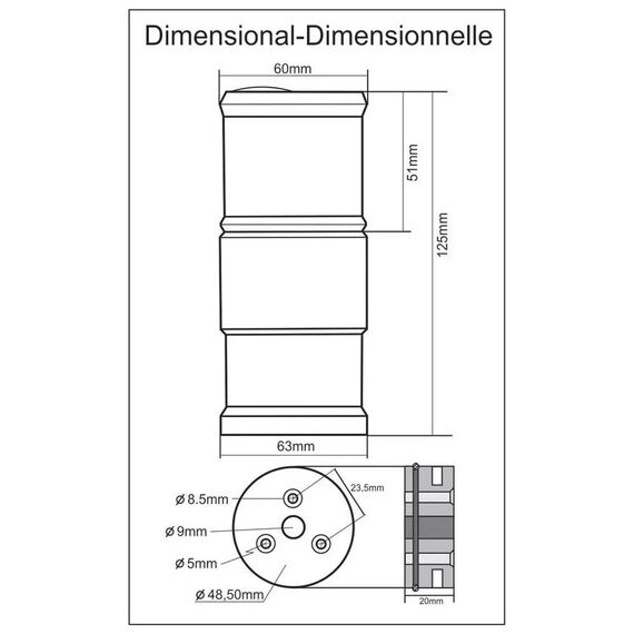 Luz de Navegação 4 em 1 Atracação / Strobo de TOP / Emergência - 3.2 Milhas Náuticas - Optolamp Sapphire