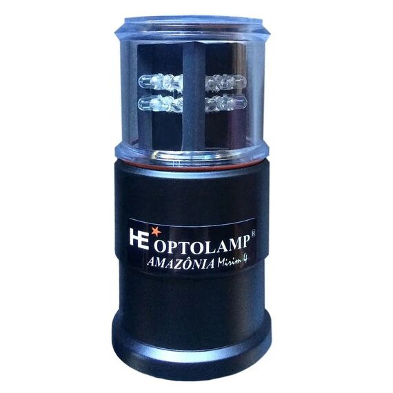 Luz de Navegação 5 em 1 Atracação / Strobo de TOP / Emergência / Fundeio - 2 Milhas Náuticas - Optolamp Amazônia