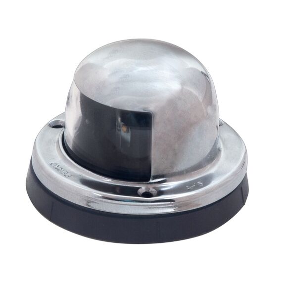 Luz de Navegação Alcançado c/ Tampa em INOX 316, Base em ABS Preto - 12v