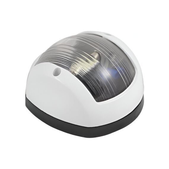 Luz de Navegação Alcançado c/ Tampa em Nylon Branca, Base em ABS Preta