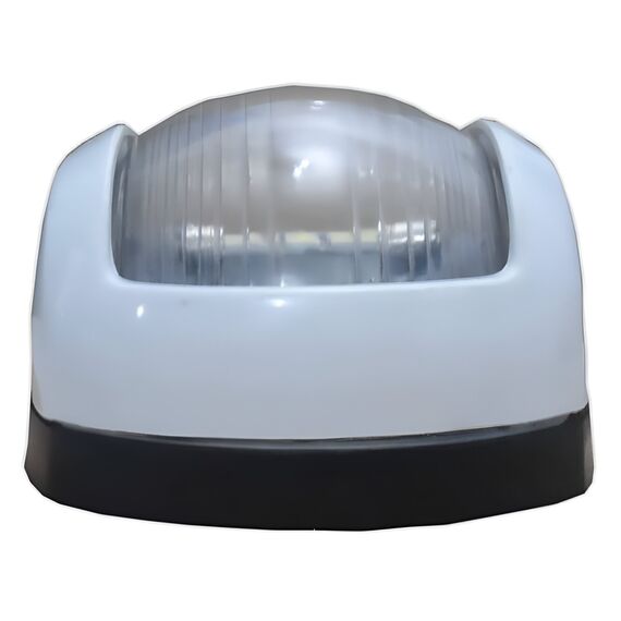 Luz de Navegação Alcançado c/ Tampa em Nylon Branca, Base em ABS Preta