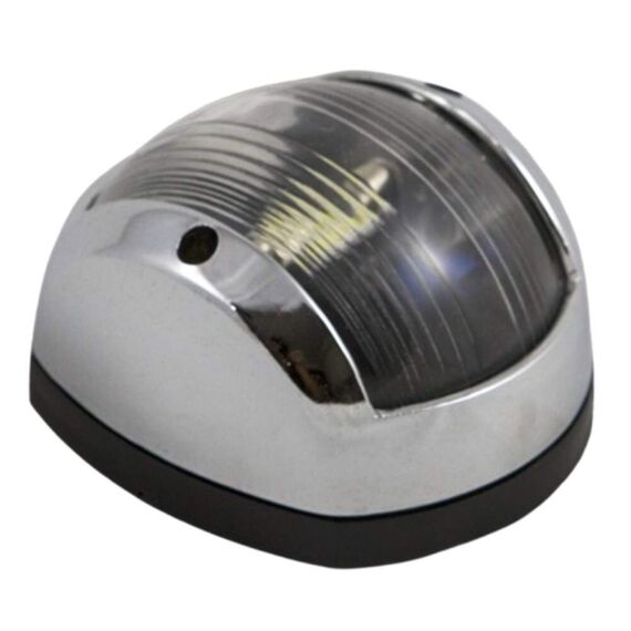 Luz de Navegação Alcançado c/ Tampa em Nylon Cromo Níquel, Base em ABS Preta