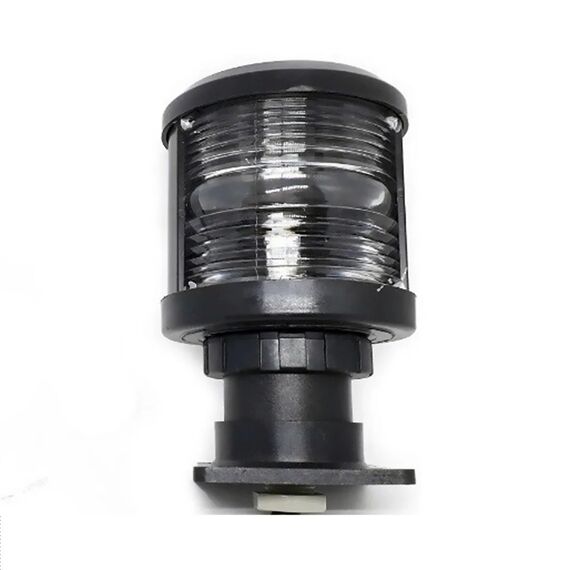 Luz de Navegação Alcançado - Lente Transparente 135°, Corpo em ABS Preto - TOP - 12m