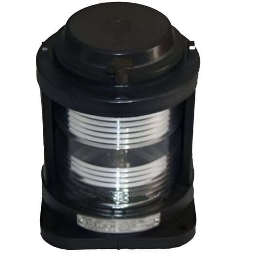 Luz de Navegação Alcançado - Lente Transparente 225°, Corpo em ABS Preto - HORIZONTAL