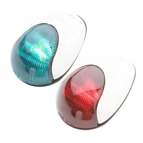 Luz de Navegação BB/BE c/ Tampa de Acabamento em ABS Branco - Attwood