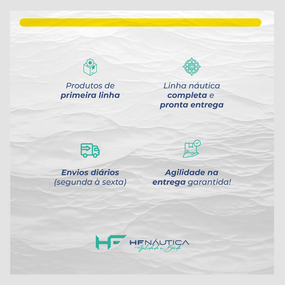 Luz de Navegação 360° + Mega Strobo - Corpo em ABS Branco - TOP - 24v